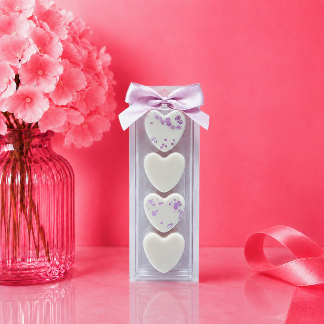 LENNY GOLDEN BLOOMS &amp; BLUSH RHUBARB CLAMSHELL HEARTS