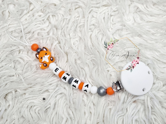 Attache-tétine renard