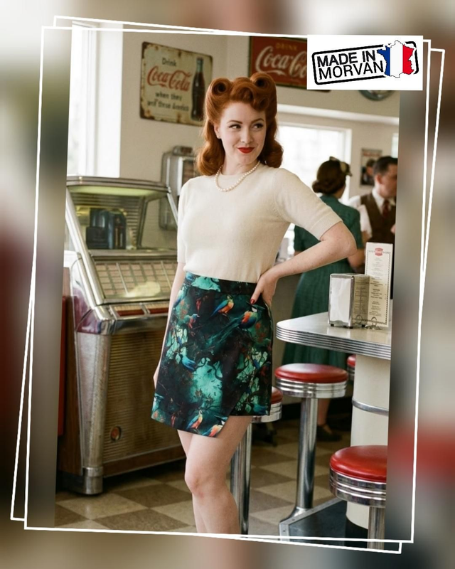 Jupe-short Oiseau de Paradis T46/48