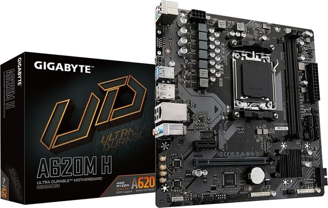 02.1.0001 – Scheda Madre Gigabyte A620M H AM5 – Entry Level per Ryzen 7000