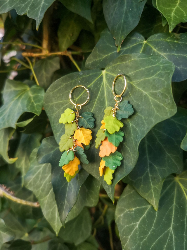 Collection Florale Brise d&#039;Automne - Boucles d&#039;oreilles Danièle