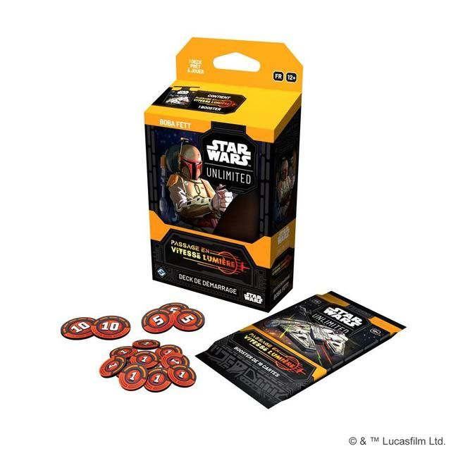 Fantasy Flight Games Star Wars Unlimited : Passage En Vitesse Lumière - Deck De Démarrage : Boba Fett