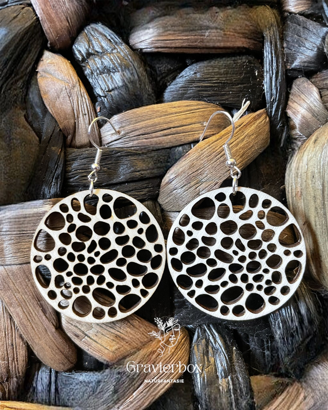 Holzohrringe Naturfantasie #12