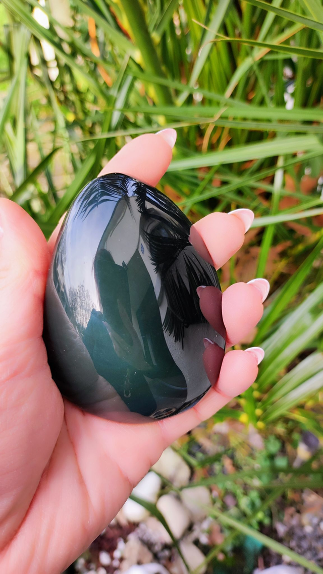 Galet Obsidienne Oeil Céleste AA