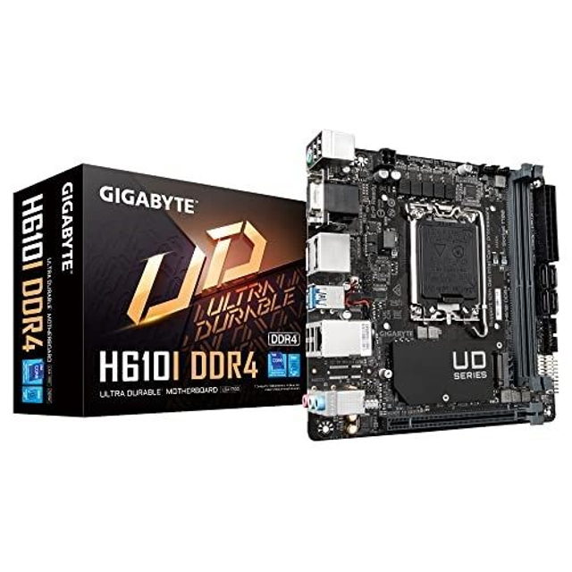 02.1.0021 – Scheda Madre Gigabyte H610I DDR4 LGA1700 – Entry Level Mini‑ITX per Intel 12ª/13ª Gen