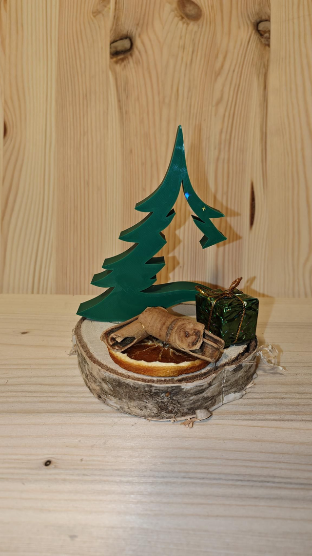 Holzplatte dekoriert