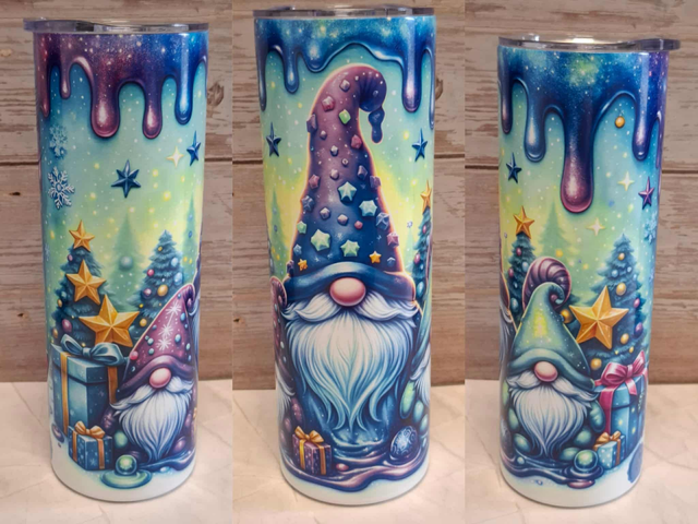 Gourde canette gnome de Noël