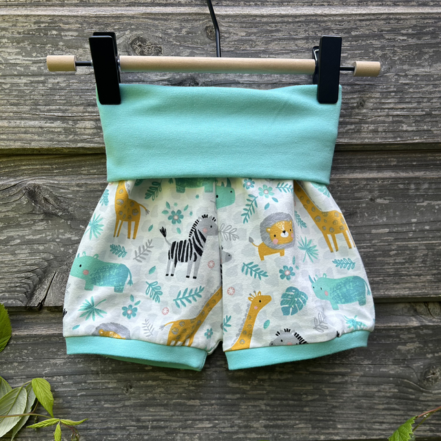 Short évolutif 3-12 mois «Savane et turquoise»