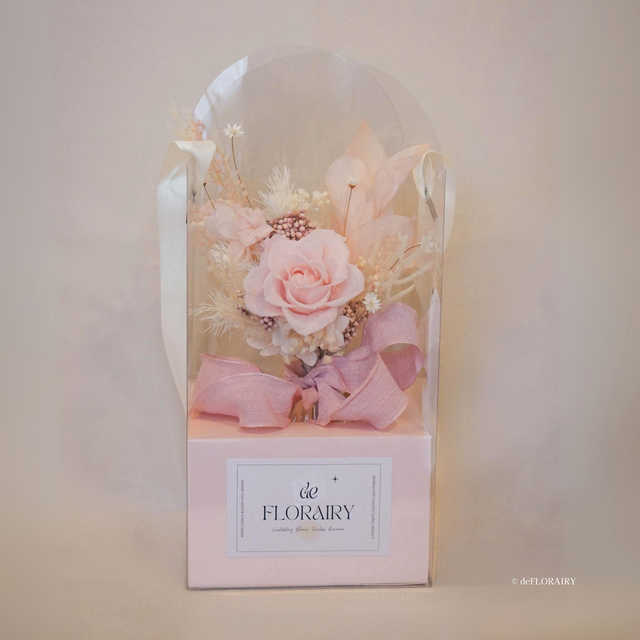 Blush Whimsy | Preserved Rose in Vase | Next-Day Flower Delivery in Bristol | UK-Wide Delivery