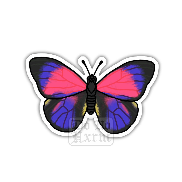 Agrias Butterfly Sticker