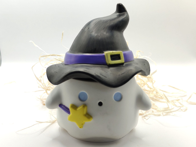 🎃 Petit Fantôme – Pot en Résine Acrylique 👻✨