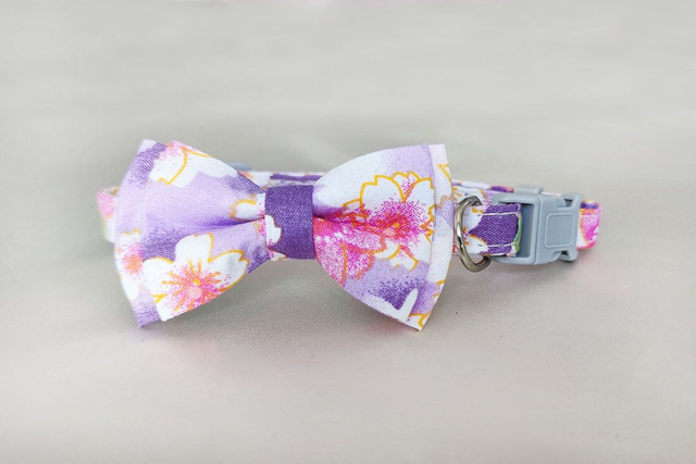Floral Purple Mini Collar