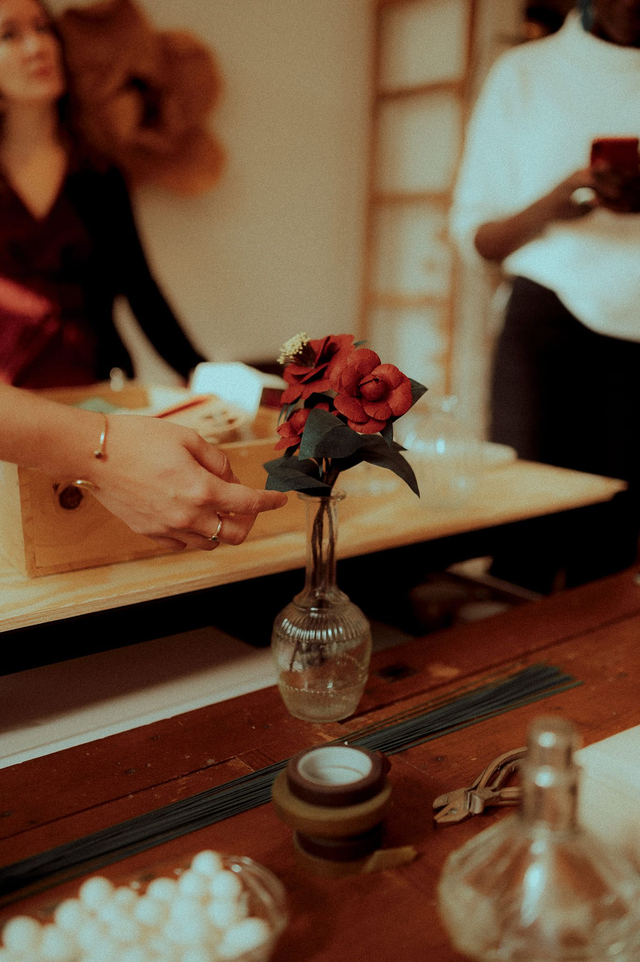 Fabrication de fleur en papier