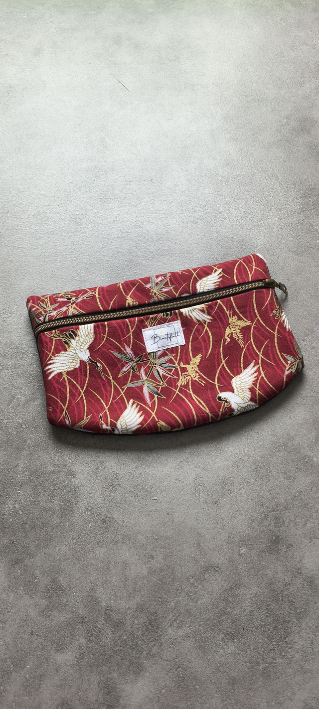 Pochette amovible "Collection Tissus Japonais" Grues