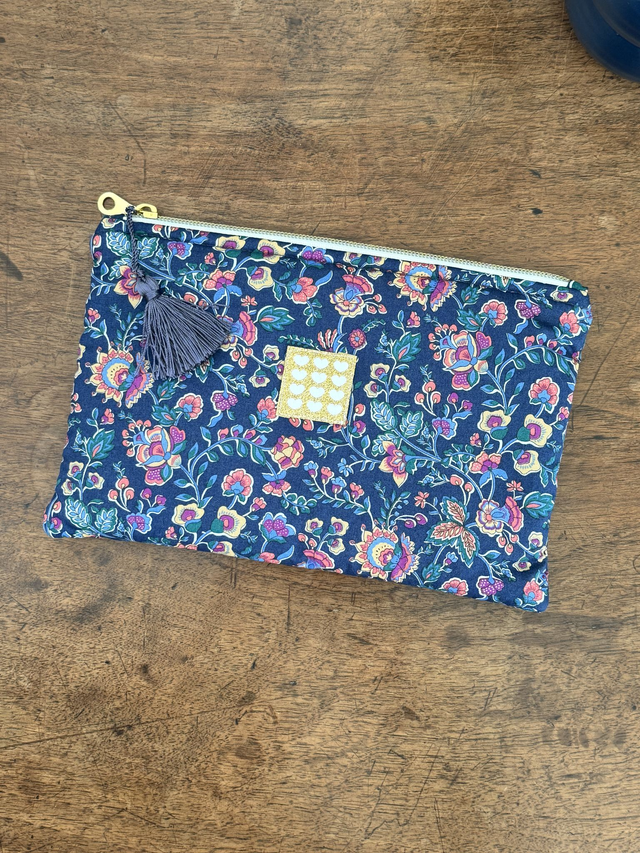 Pochette plate matelassée L