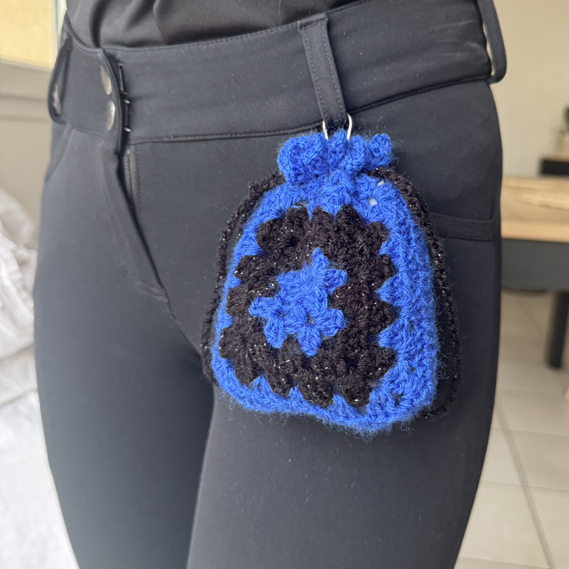 Pochette à friandises Lolita - Bleu et noir 