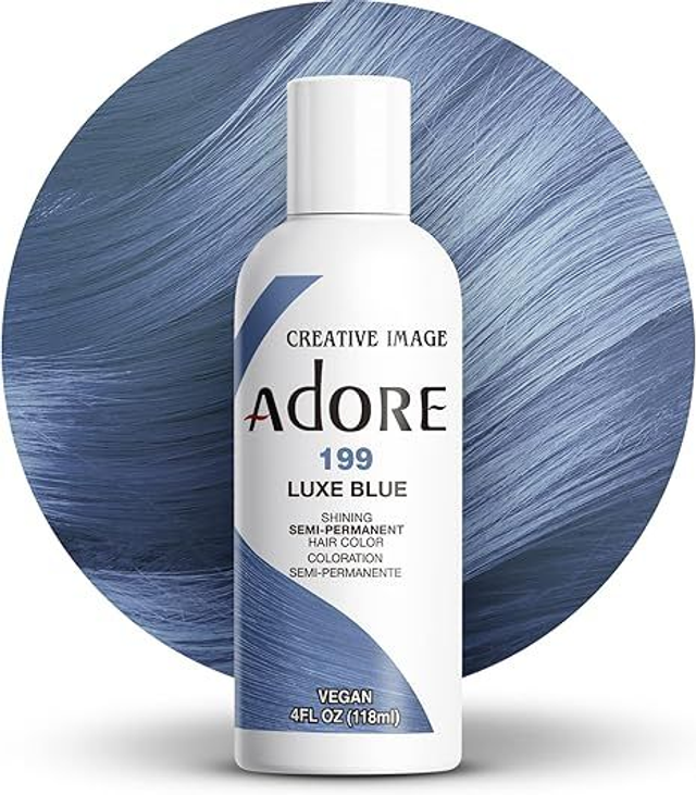 Adore Shining Semi-Permanent Hair Colour 118 ml ( 199 Luxe Blue) 