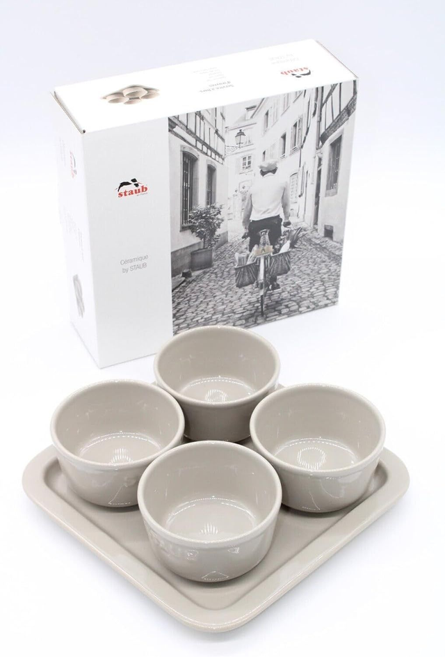 Staub® Lot de 4 bols à dessert en céramique - 21,5 cm x 21,5 cm