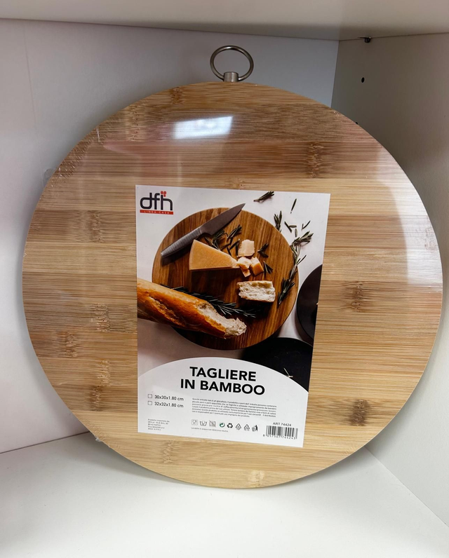 Tagliere in bamboo rotondo 30Cm