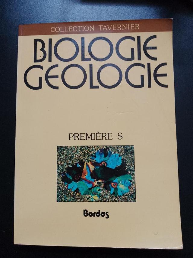 Biologie-Geologie, manuel scolaire 1988