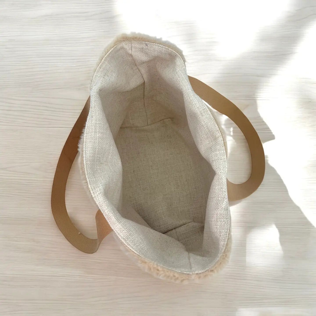 Sac mademoiselle, "Fourrure" sable