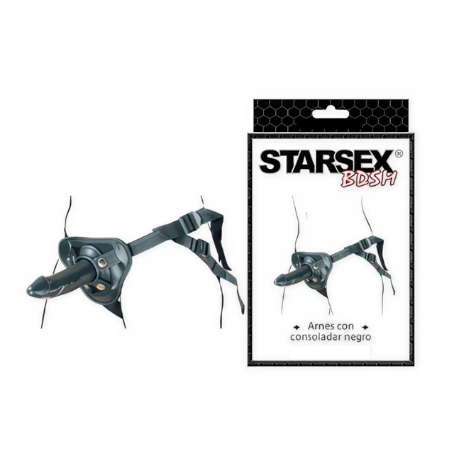  Arnés con Consolador Negro Starsex