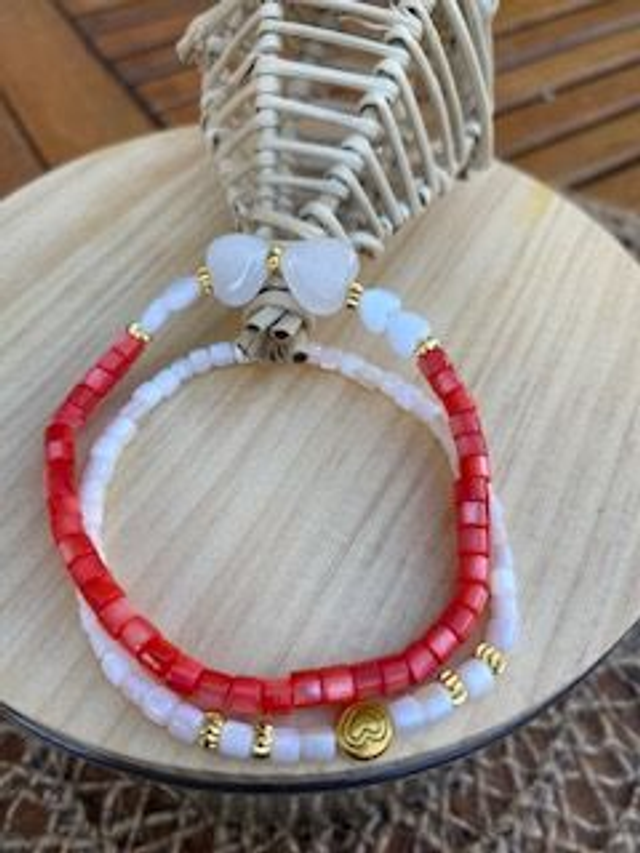 Duo Love Jade Blanc - Création 