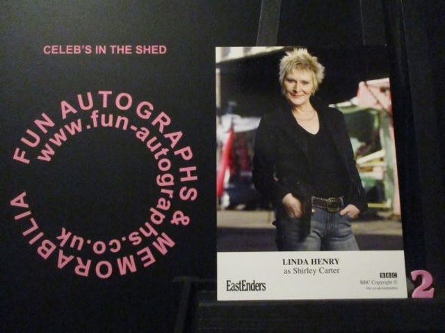 Linda Henry (Shirley Carter) Original EastEnders Cast Card (2)