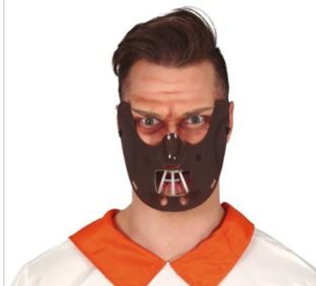 HALLOWEEN ,  1162 MEZZA MASCHERA ASSASSINO IN PVC
