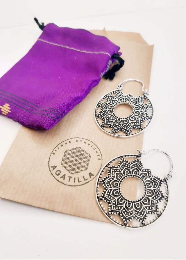 BOUCLES MANADALA GÉOMÉTRIE SACRÉE BOHÈME