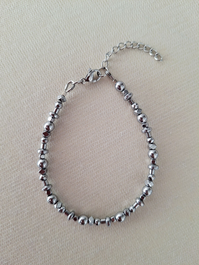 Bracelet Hématite Cendre 