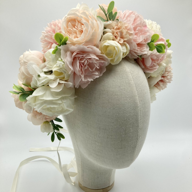 A-07 Faux Flower Crown