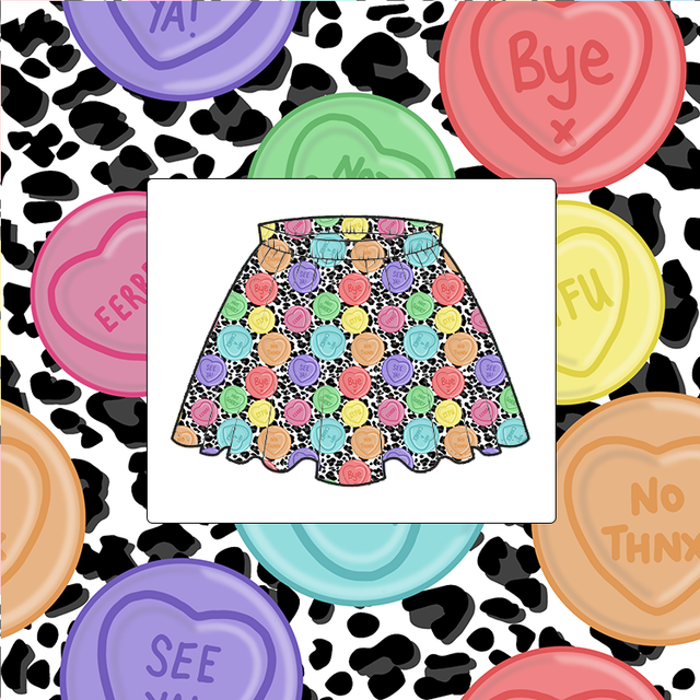 No Love Hearts Childrens Skirt