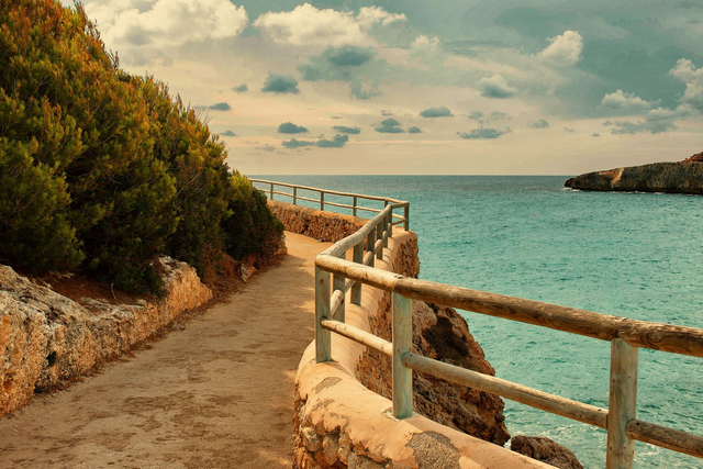 Weg am Meer