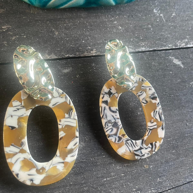 Boucle d’oreilles Ovalie