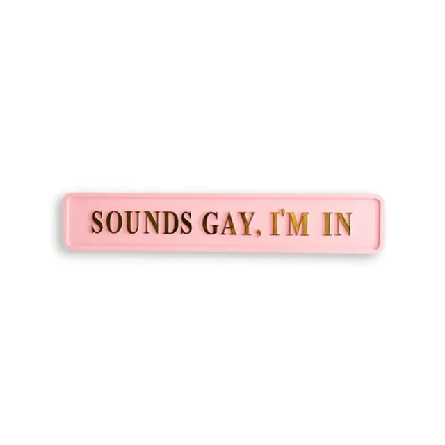 Sounds Gay Im In Wooden Sign 