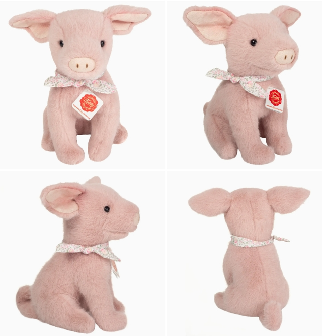 Audrey le cochon 23 cm - peluche douce