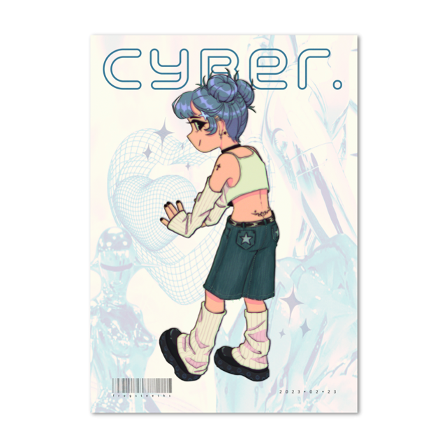 art print - Blue ★ (from the cybergirl y2k collection)