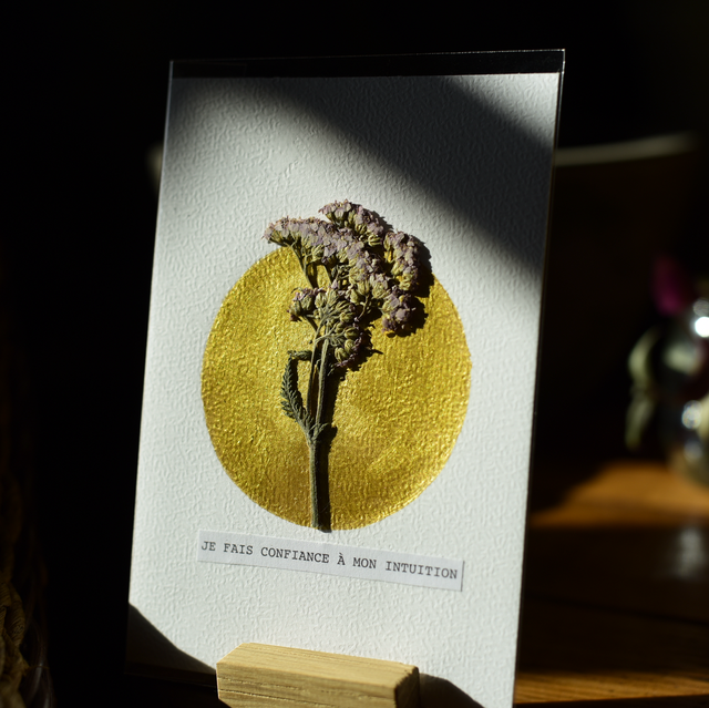 carte postale • je fais confiance à mon intuition