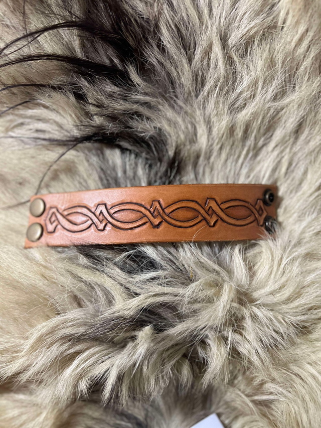 Bracelets Entrelacs marron clair