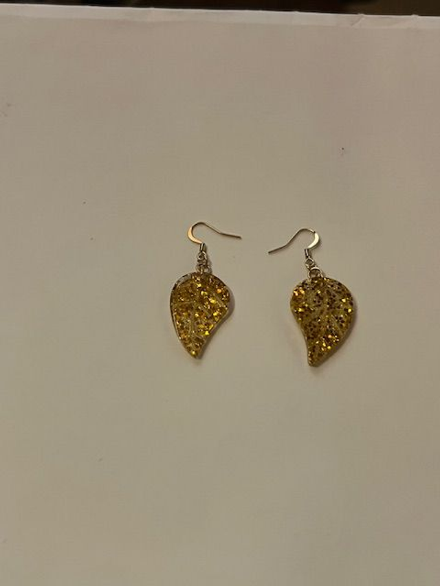 Boucles d’oreilles Feuillage d’or