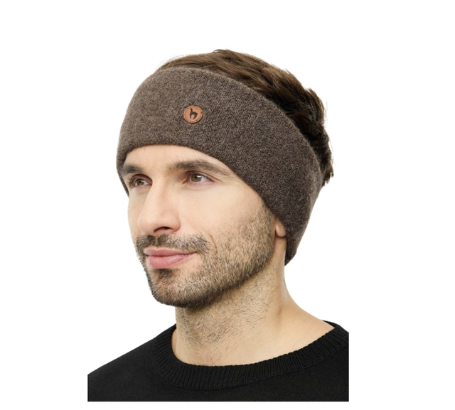 STRETCH Alpakastirnband – Kakao