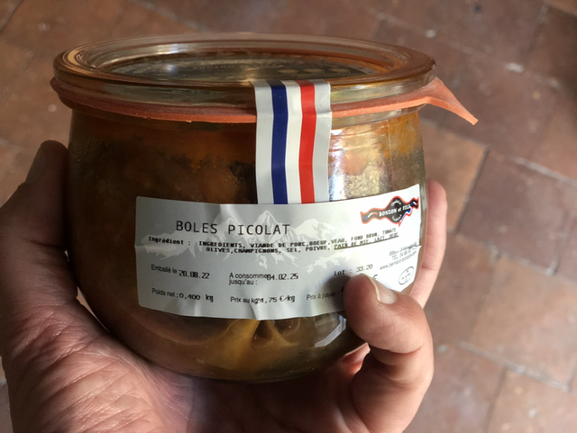 Boles de picolat, boulettes aux 3 viandes, Bozom (66)