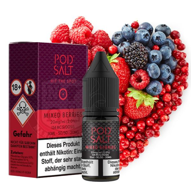 POD SALT CORE Mixed Berries Nikotinsalz Liquid 10 ml