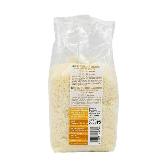 Riz long blanc de Camargue IGP BIO - Paquet de 0,5 KG
