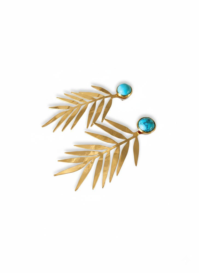 Orecchini "Foglie di palma"