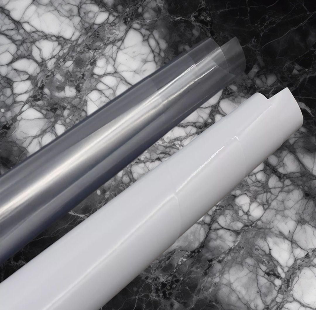 Adhäsionfolie Transparent/Weiß