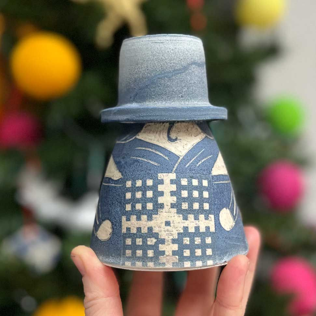 Seconds, Welsh Lady bud vase - perfectly imperfect!