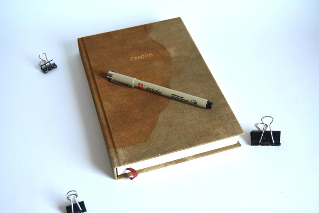 Carnet de croquis teinture végétale