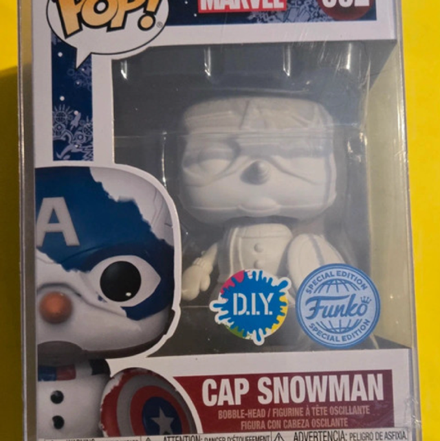 Cap Snowman DIY Funko Pop 532, special casing 